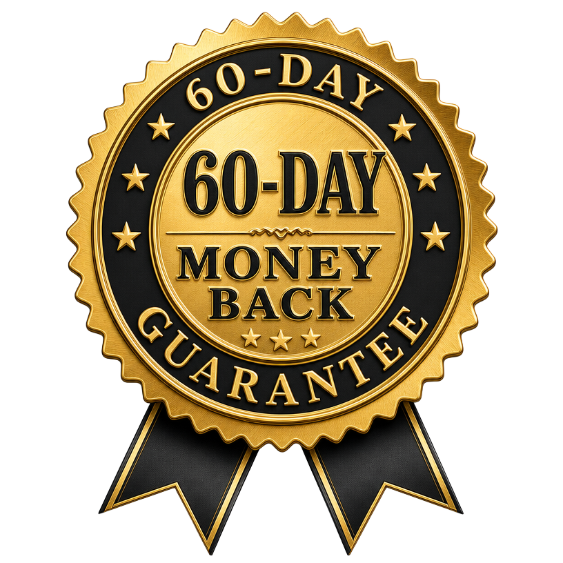 60-Day Money-Back Guarantee seal